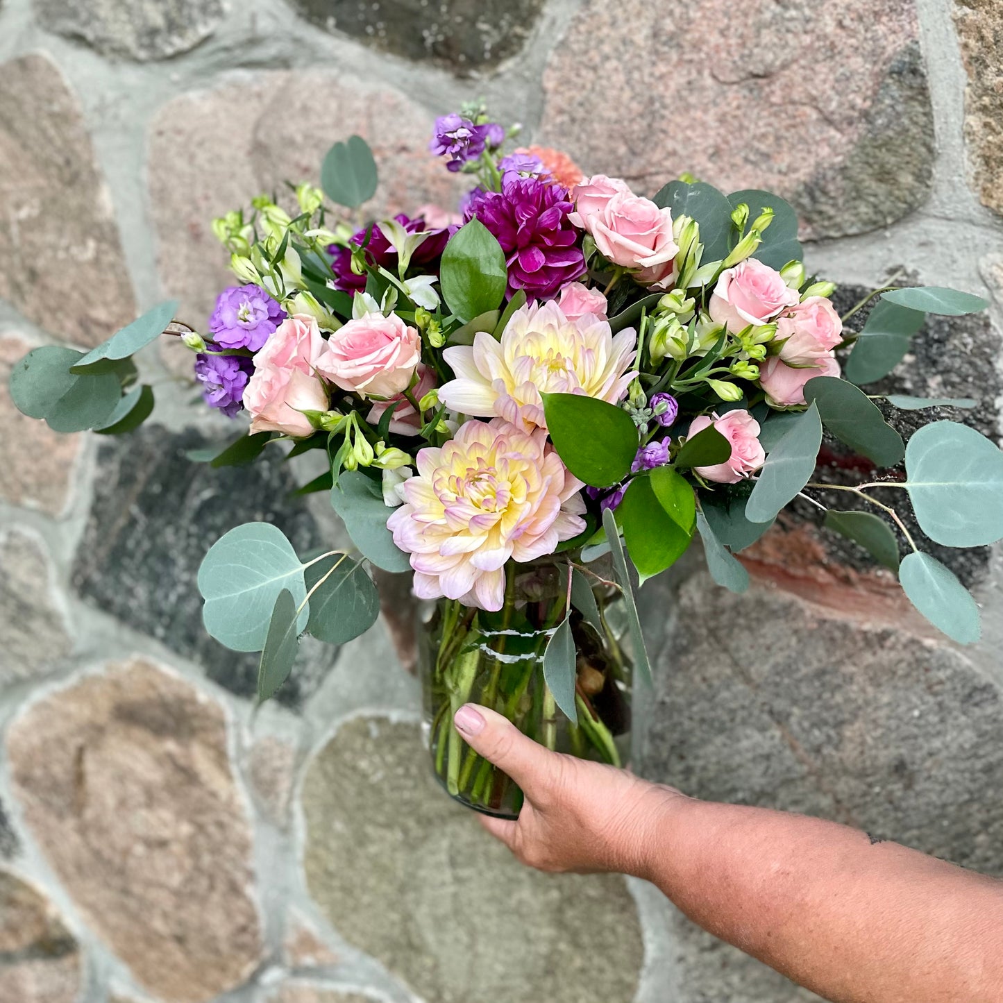 Pastel Designers Choice Vase Arrangement